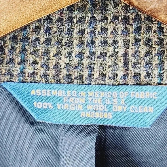 Pendleton 100% Virgin wool Double Elbows Men's Blazer Size 42R 9837ct - Picture 7 of 10